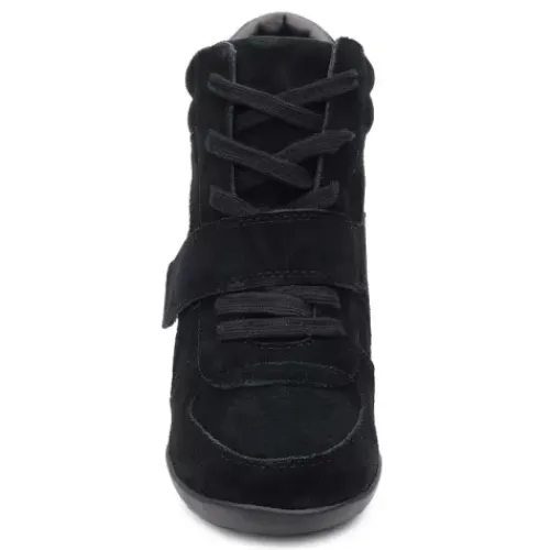 ASH Bowie Suede Wedge Sneakers | Shoes Black/Black/Black Sale