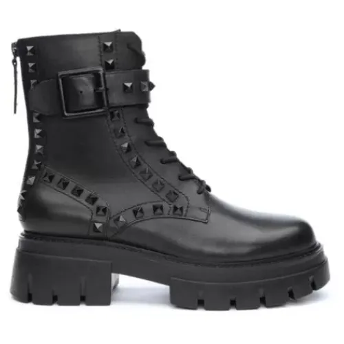 ASH Lucas Studs | Studded Combat Boots Black Fashion
