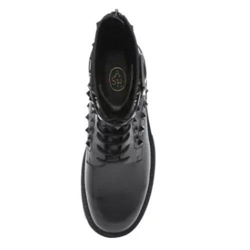 ASH Lucas Studs | Studded Combat Boots Black Fashion