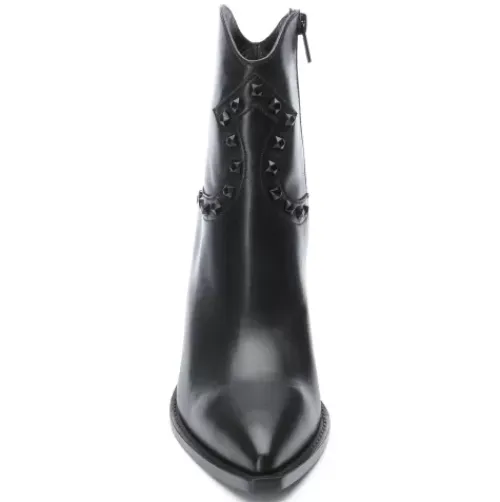 ASH Boy Bis Western Studded Bootie Black Clearance