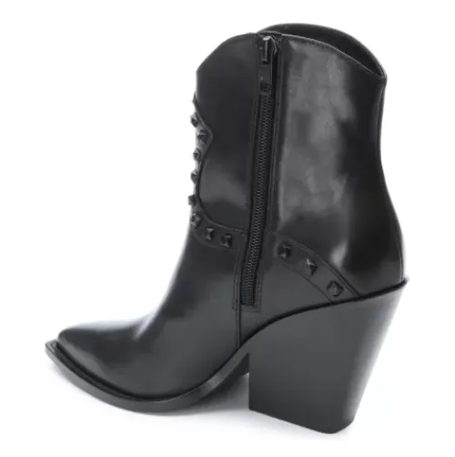 ASH Boy Bis Western Studded Bootie Black Clearance