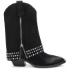 ASH Djangles Studded Western Boots | Fold Over Boots | Black Best
