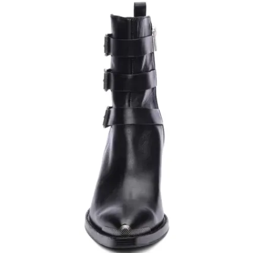 ASH Edwin Buckle Boot | Women's Ankle Boots | Shoes Black Online
