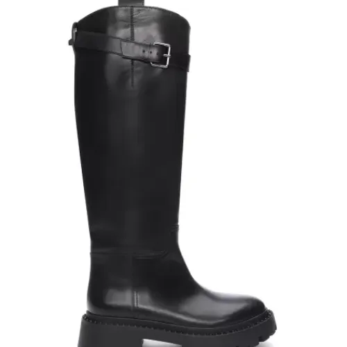ASH Galaxy Riding Boots | Women's Boots | Black Store
