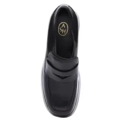 ASH Halo Platform Loafer | Platform Penny Loafers | Black Online