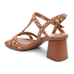 ASH Janice Studded T-Strap Heel Sandals | Cinnamon Cheap