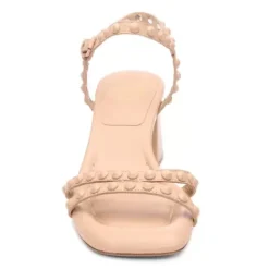 ASH Jody Bis Tonal Studded Block Heel Sandal Skin/Skin Online
