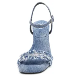ASH Lover Wed Denim Heels | Denim Sandals | BlueWash Outlet
