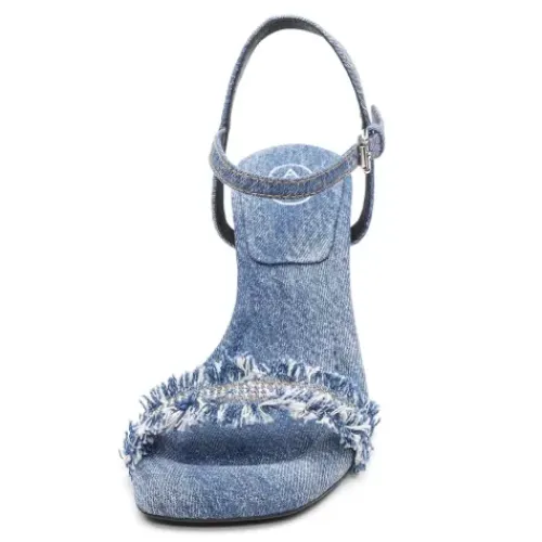 ASH Lover Wed Denim Heels | Denim Sandals | BlueWash Outlet