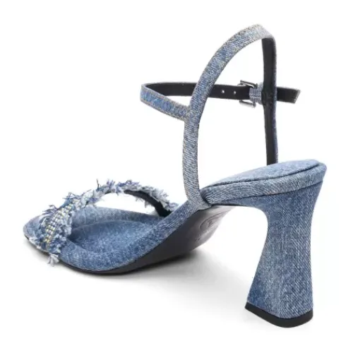 ASH Lover Wed Denim Heels | Denim Sandals | BlueWash Outlet