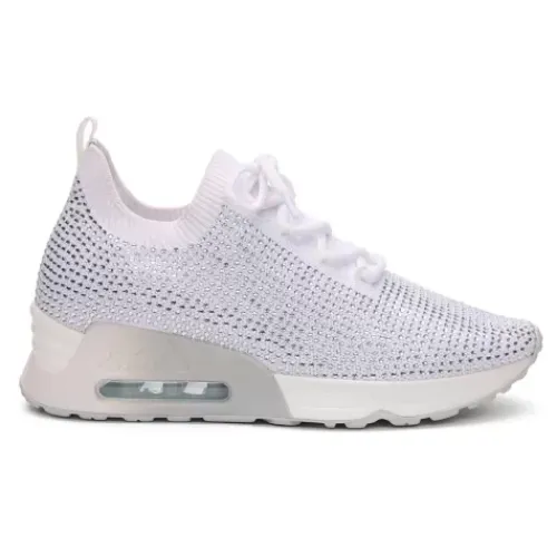 ASH Lucky Strass Embellished Knit Trainer White Cheap