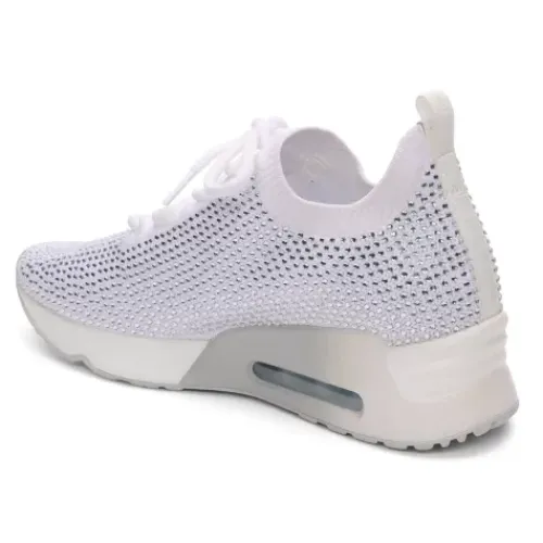 ASH Lucky Strass Embellished Knit Trainer White Cheap