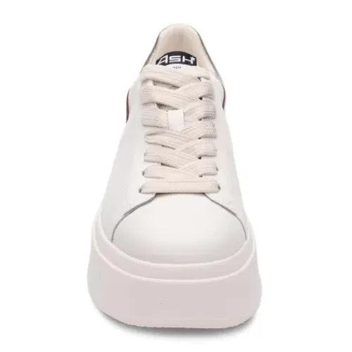 ASH Moby Brushed Metallic Platform Sneaker Gardenia/Gold Flash Sale