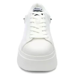 ASH Moby Studs Platform Studded Sneaker White/White/Silver Fashion