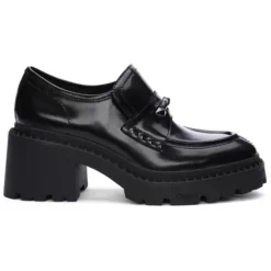 ASH Nelson Jack Polished Calf Studded Loafer Black Flash Sale