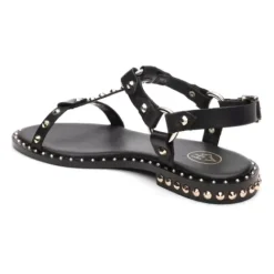 ASH Patsy Studded Flat Sandal Black Best Sale