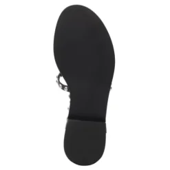 ASH Plaza Studded Flat Sandal Black Discount