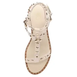 ASH Pulp Flat Studded Gladiator Sandals | Women's | Black/Beige Cheap