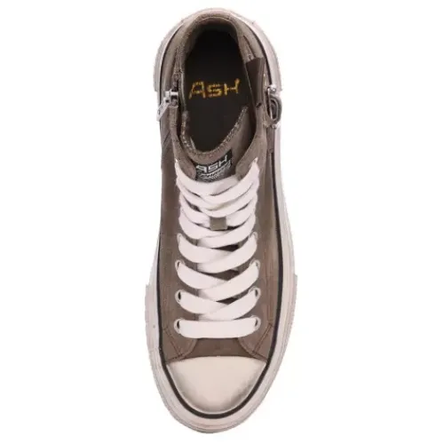 ASH Rage Suede Lace Up Hightop Sneaker Mud Sale