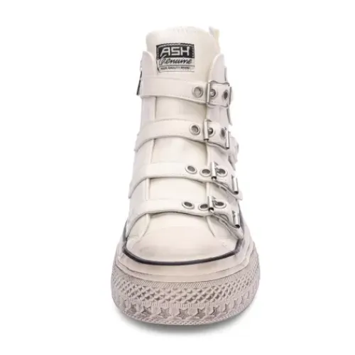ASH Rainbow Leather Buckle Hightop Sneaker Tofu Store