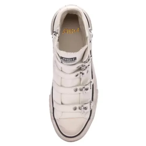 ASH Rainbow Leather Buckle Hightop Sneaker Tofu Store