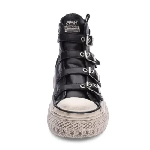 ASH Rainbow Leather Buckle Hightop Sneaker Tofu Store
