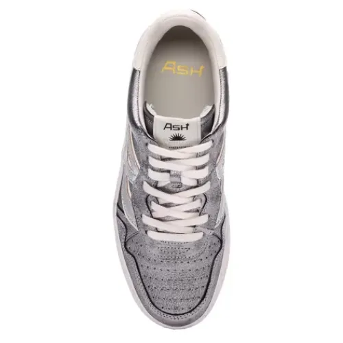 ASH Starlight Bis Vintage Silver Metallic Sneakers | DarkSilver/White Fashion