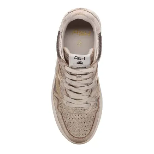 ASH Starlight Bis Vintage Silver Metallic Sneakers | DarkSilver/White Fashion