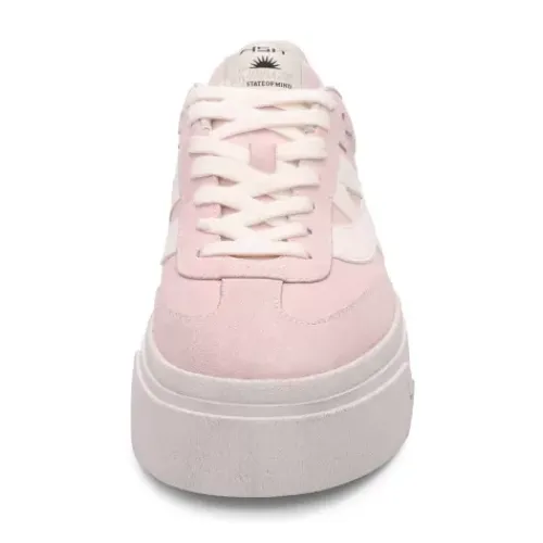 ASH Starmoon Suede Platform Sneakers - Pink/White | CrystalRose/White Shop