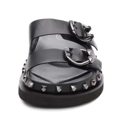 ASH Ulla Studded Footbed Sandal Black Flash Sale