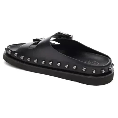 ASH Ulla Studded Footbed Sandal Black Flash Sale
