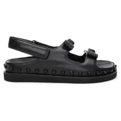 ASH Ursula Bow Footbed Sandal Black Outlet