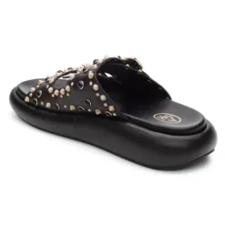 ASH Viking Studded Slides | Footbed Sandals | Black Hot